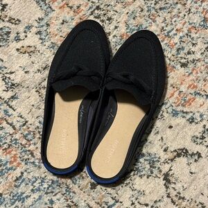Rothy's Elegant Black Loafer Mules